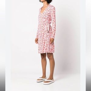 Jeanne Silk Jersey Wrap Dress  DVFDW1Q027 Cypress Medium Miami